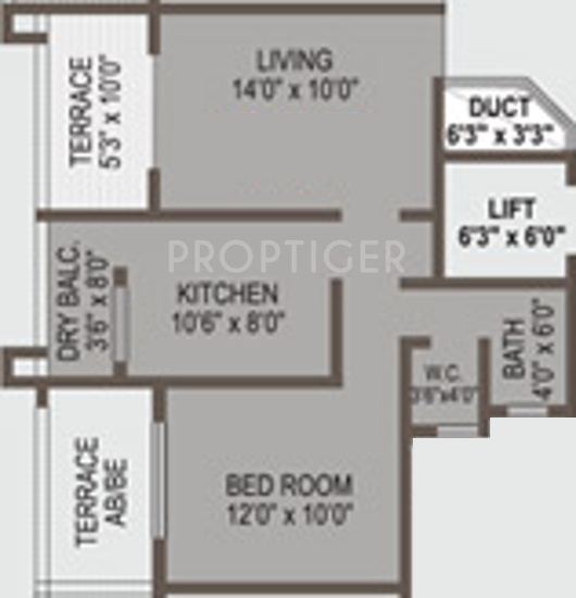 VK Silver Nest (1BHK+1T (655 sq ft) 655 sq ft)