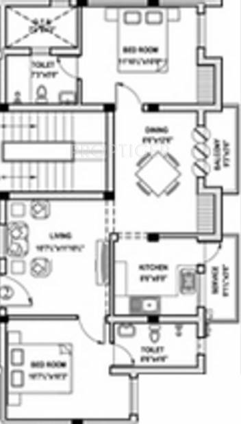 Girishchandra Girish Lakshmi (2BHK+2T (1,023 sq ft) 1023 sq ft)