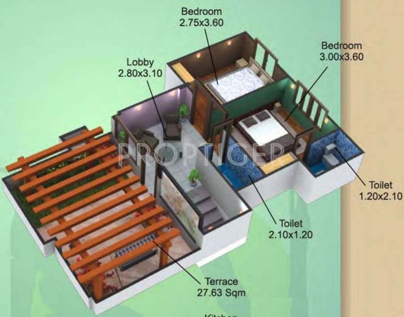 SDC Swadesh Developers and Colonizers Orchard Square (4BHK+4T (1,872 sq ft) 1872 sq ft)