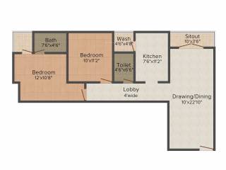 Maa Kanha Heights (2BHK+2T (1,187 sq ft) 1187 sq ft) Maa Kanha Heights (2BHK+2T (1,187 sq ft) 1187 sq ft)