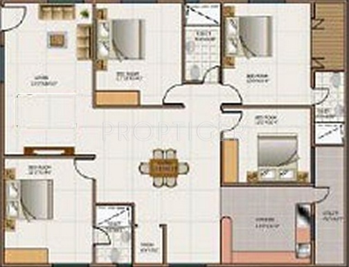 Arya Honey Comforts (4BHK+3T (2,110 sq ft) 2110 sq ft)