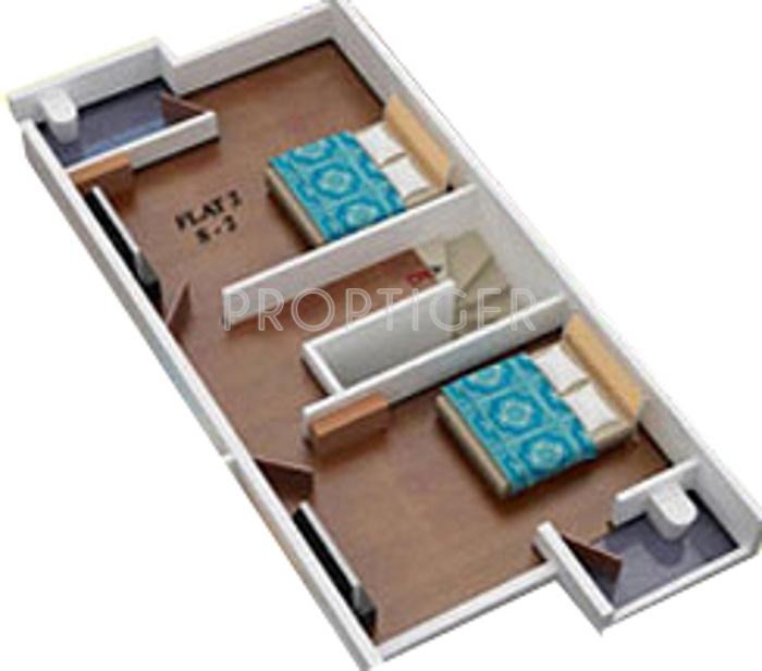 Universal Ganges Apartments (2BHK+3T (1,168 sq ft) 1168 sq ft)