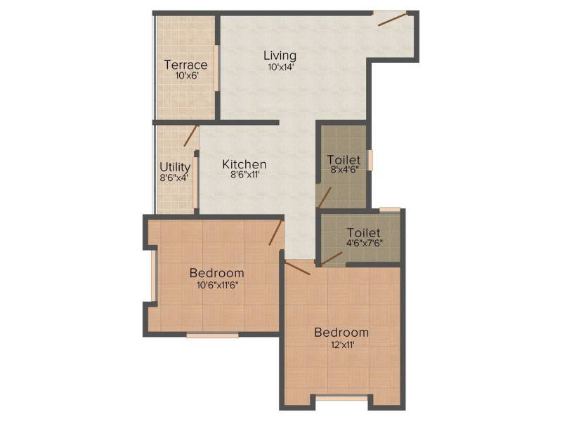 Trimurti Sukhswapna (2BHK+2T (895 sq ft) 895 sq ft) Trimurti Sukhswapna (2BHK+2T (895 sq ft) 895 sq ft)