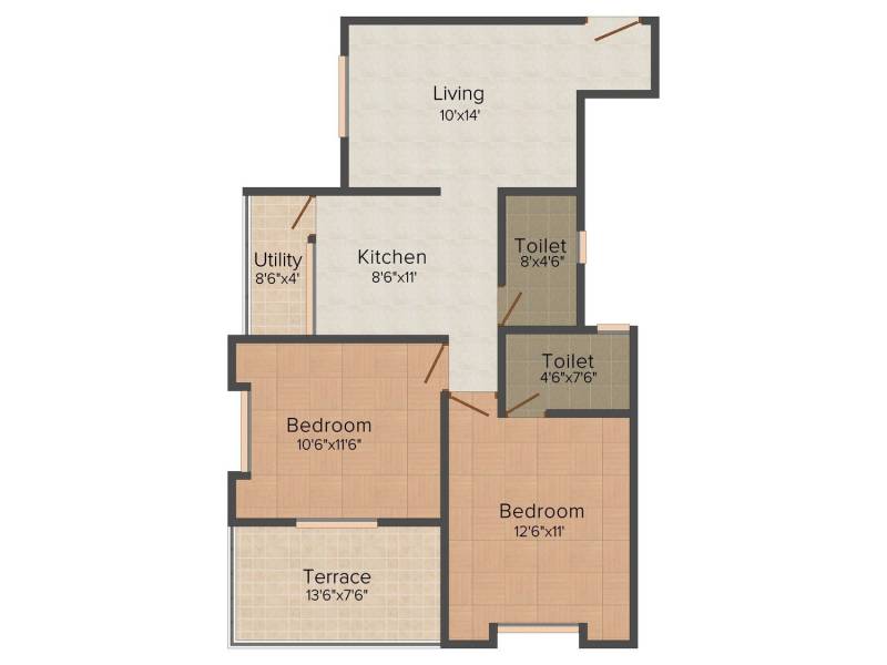 Trimurti Sukhswapna (2BHK+2T (955 sq ft) 955 sq ft) Trimurti Sukhswapna (2BHK+2T (955 sq ft) 955 sq ft)