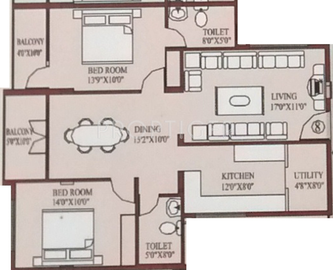 Navya Niketan (2BHK+2T (1,260 sq ft) 1260 sq ft)