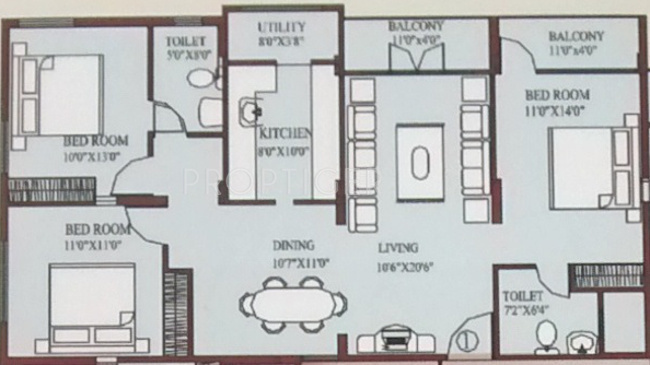 Navya Niketan (3BHK+2T (1,415 sq ft) 1415 sq ft)