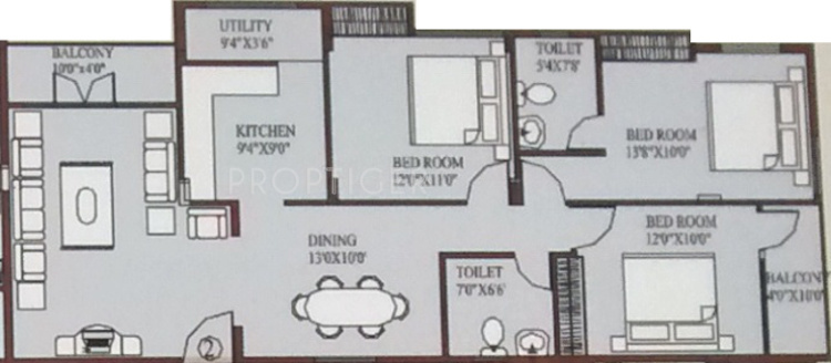 Navya Niketan (3BHK+2T (1,465 sq ft) 1465 sq ft)