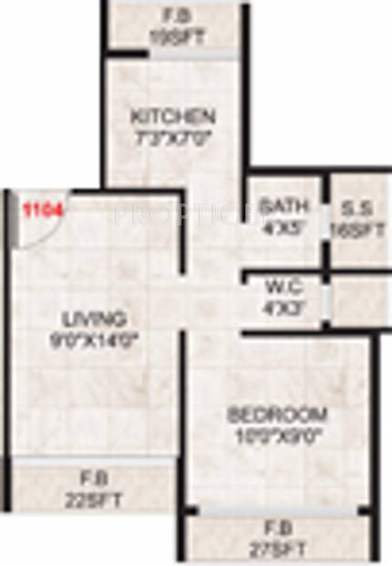Chamunda Hill Crest (1BHK+1T (680 sq ft) 680 sq ft)