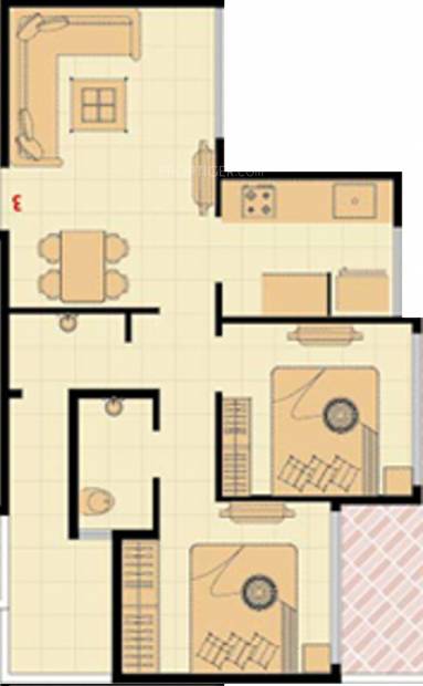 Neelkanth Krupa (2BHK+2T (956 sq ft) 956 sq ft)