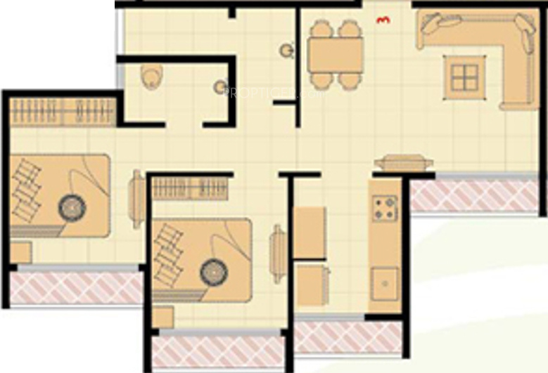 Neelkanth Krupa (2BHK+2T (1,098 sq ft) 1098 sq ft)