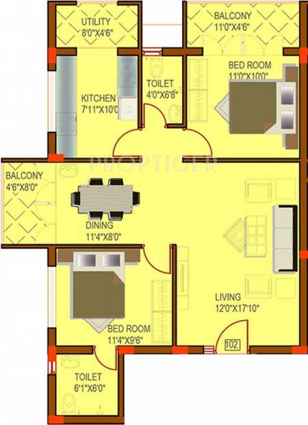 Land Trades Rehoboth (2BHK+2T (1,075 sq ft) 1075 sq ft)