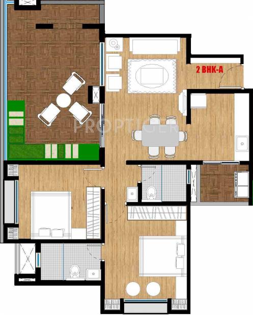 Shree Ram Saanvi (2BHK+2T (1,238 sq ft) 1238 sq ft)