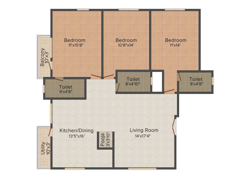 Navami Shree (3BHK+3T (1,650 sq ft) 1650 sq ft)