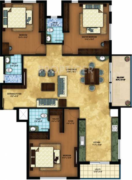 Vista Spaces Azure (3BHK+3T (1,790 sq ft) 1790 sq ft)