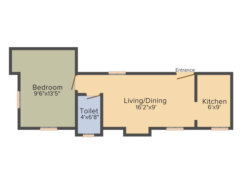 Vishakha Enclave (1BHK+1T (332 sq ft) 332 sq ft)