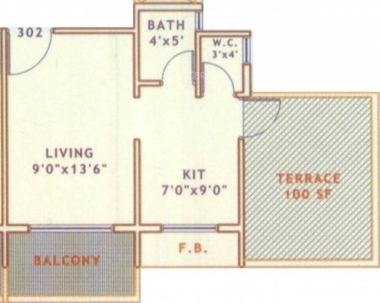 Shree Hari Builders and Developers Krishna Kutir (1BHK+2T (545 sq ft) 545 sq ft)