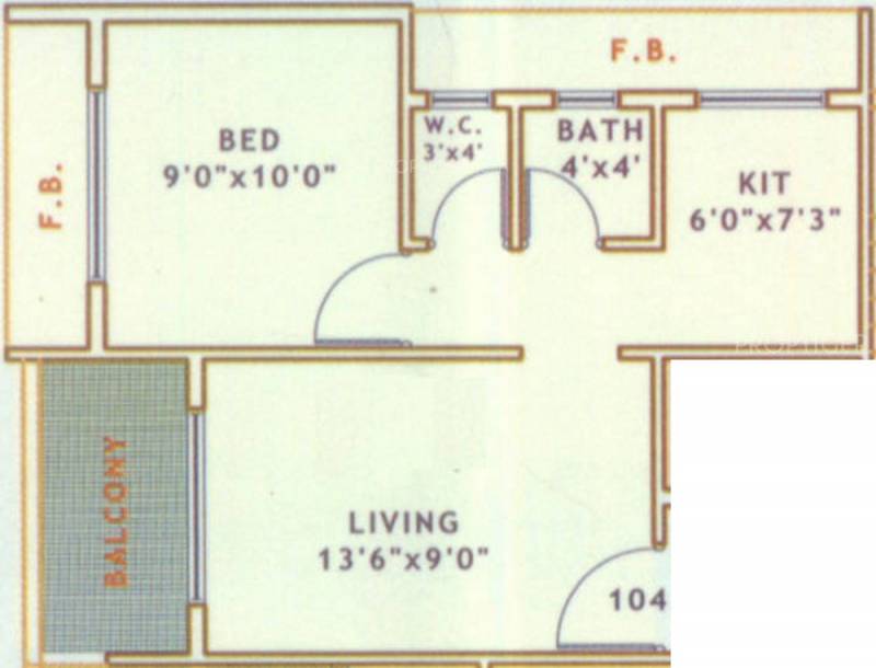 Shree Hari Builders and Developers Krishna Kutir (1BHK+2T (640 sq ft) 640 sq ft)