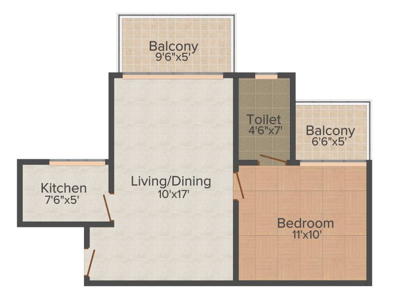 Nimbeshwar Pinnacle (1BHK+1T (645 sq ft) 645 sq ft)