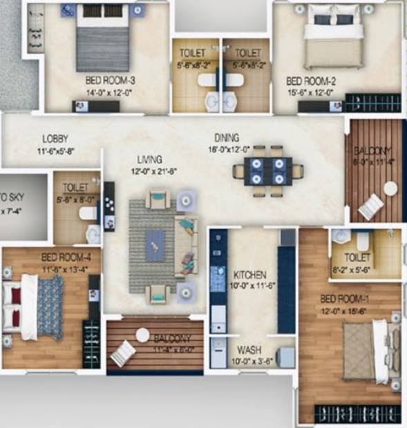 ASV Jayanthika (4BHK+4T (2,679 sq ft) 2679 sq ft)