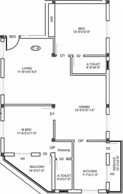 Inforich Yesodha GRB Flats (2BHK+2T (1,250 sq ft) 1250 sq ft)