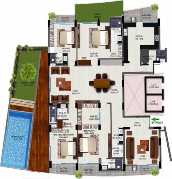 Heera Atmosphere (4BHK+5T (5,513 sq ft) 5513 sq ft)