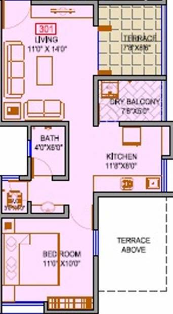 Neeti Constructions Galaxy (1BHK+1T (619 sq ft) 619 sq ft)
