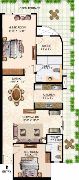 Gurukripa Indraprastha Grand (2BHK+2T (1,716 sq ft) 1716 sq ft)
