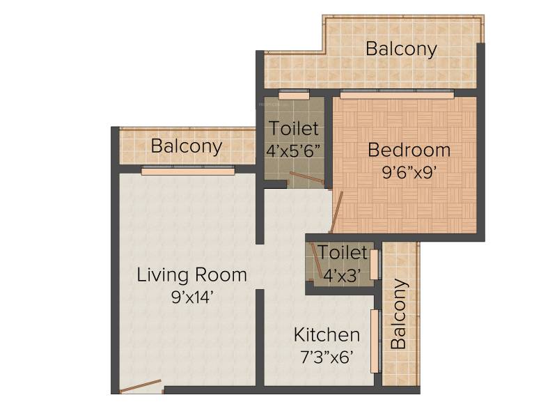 Aavishkaar Aavishkaar Corner (1BHK+2T (650 sq ft) 650 sq ft)