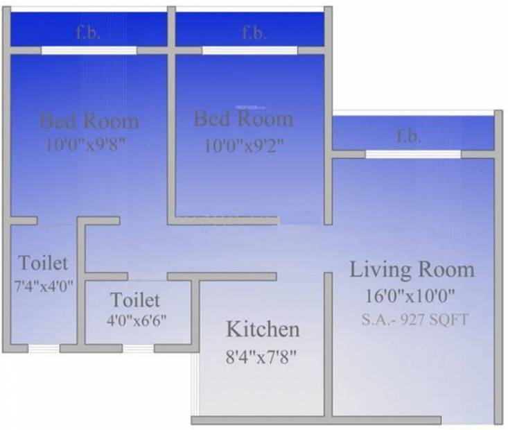 Emkayen Balaji Splendour (2BHK+2T (927 sq ft) 927 sq ft)