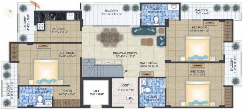 Shree Ram Om Bhagwati (4BHK+4T (2,295 sq ft) 2295 sq ft)