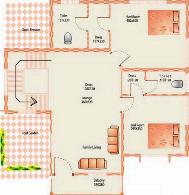  EVM Gardens (4BHK+4T (2,044 sq ft) 2044 sq ft)