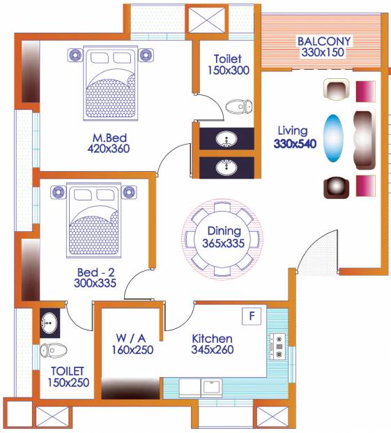 Dreamz Autograph Phase 1 (2BHK+2T (1,314 sq ft) 1314 sq ft)