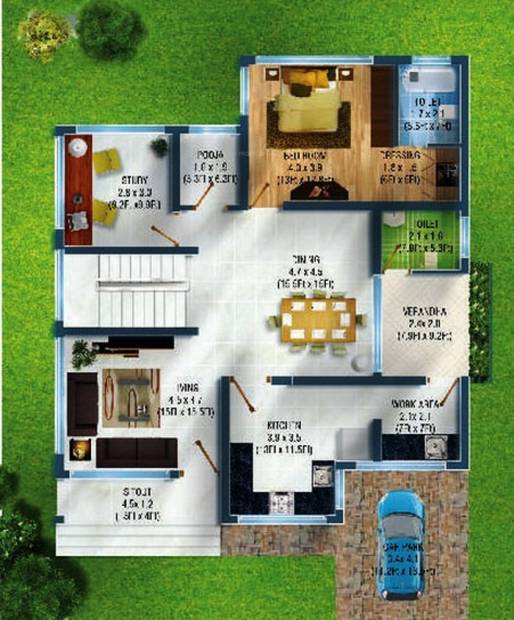 Platinum Flora (4BHK+5T (2,800 sq ft) 2800 sq ft)