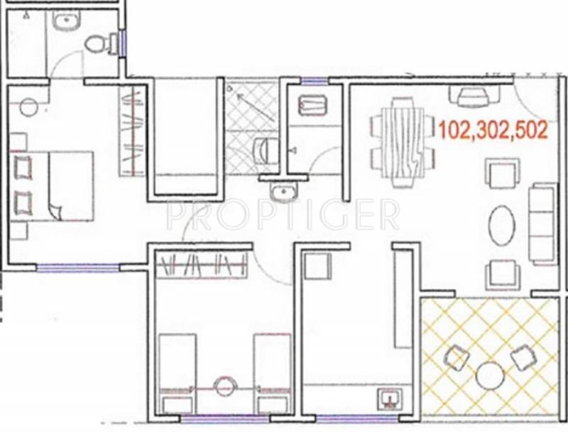 Dharmavat Sunder Sahawas Phase 2 (2BHK+2T (1,329 sq ft) 1329 sq ft)