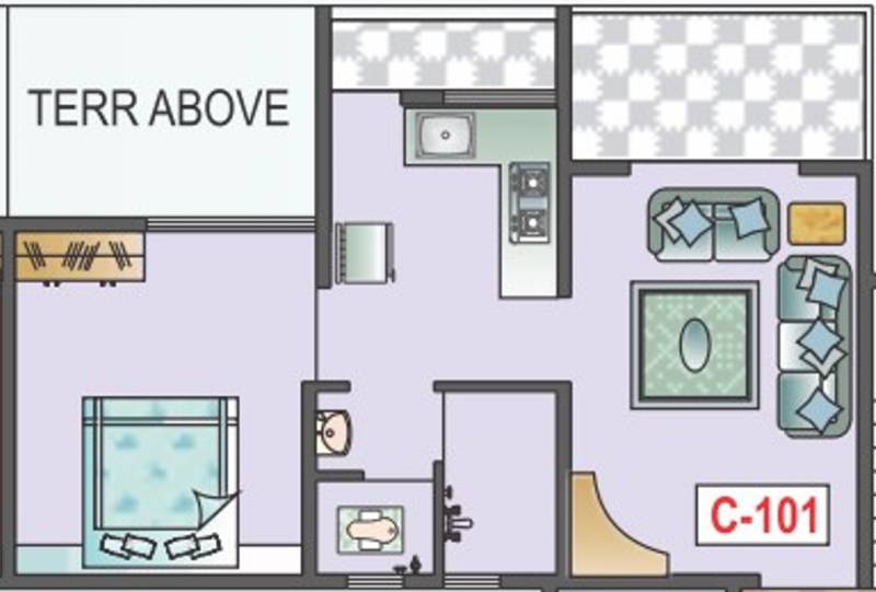 panchavati Nest (1BHK+1T (639 sq ft) 639 sq ft)
