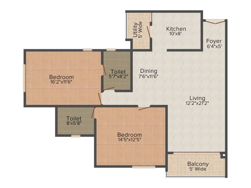 Maangalya Prosper Signature Block Phase 1 (2BHK+2T (1,315 sq ft) 1315 sq ft)