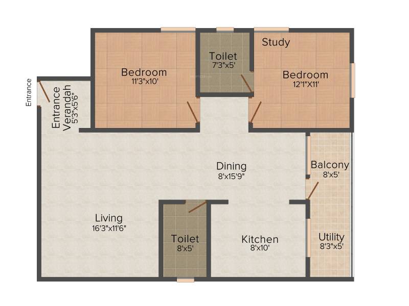 Bhagwan Embassy (2BHK+2T (1,130 sq ft) 1130 sq ft)