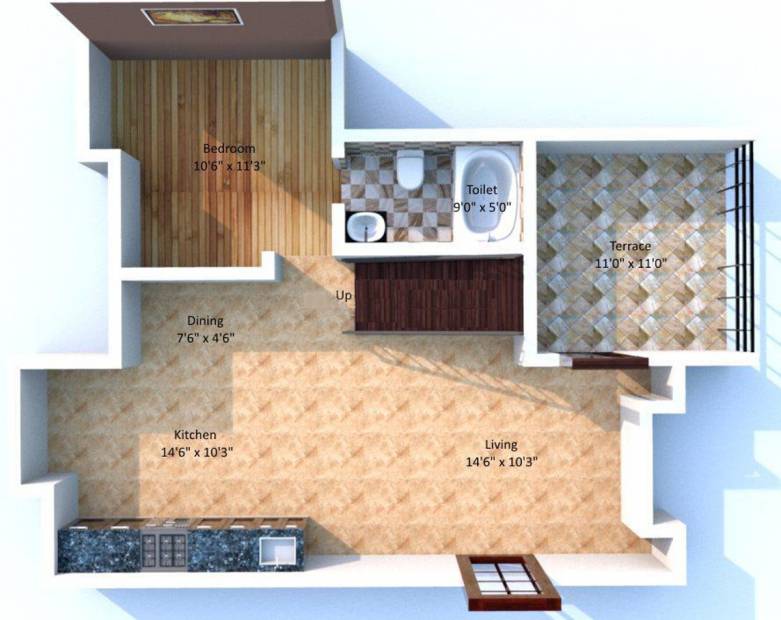 Kuber Floret (3BHK+3T (1,715 sq ft) 1715 sq ft)