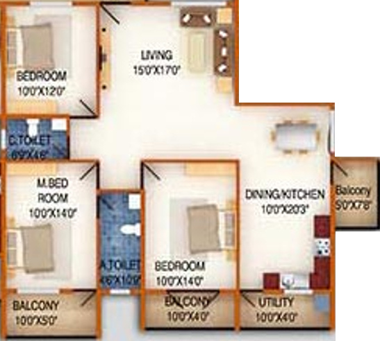 DS DSMAX SILVER WOOD (3BHK+2T (1,745 sq ft) 1745 sq ft) DS DSMAX SILVER WOOD (3BHK+2T (1,745 sq ft) 1745 sq ft)