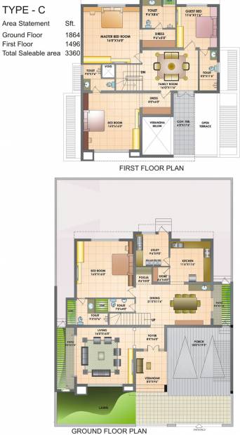 Sri Raghavendraa Sri Brindhavan Garden Villas (4BHK+4T (3,360 sq ft) 3360 sq ft)