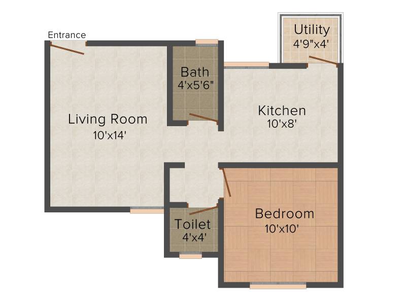 Classic KK Classic (1BHK+1T (536 sq ft) 536 sq ft)