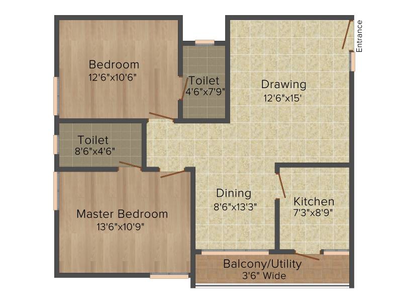 Myspace Elite (2BHK+2T (1,100 sq ft) 1100 sq ft)