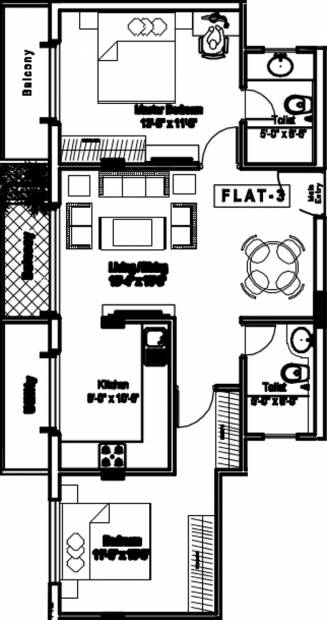 ACE Promoters And Developers Apple Mathura (2BHK+2T (1,050 sq ft) 1050 sq ft)