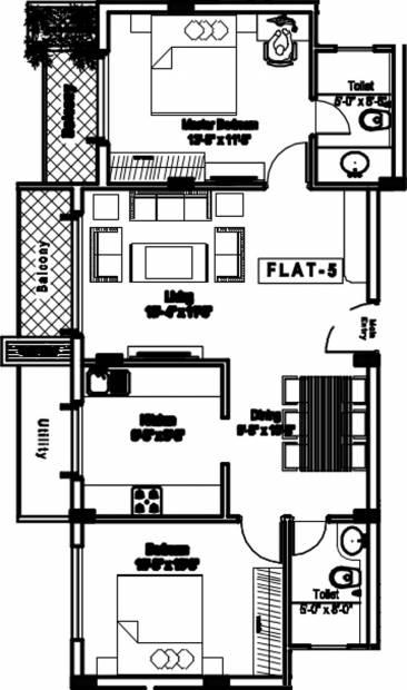 ACE Promoters And Developers Apple Mathura (2BHK+2T (1,155 sq ft) 1155 sq ft)