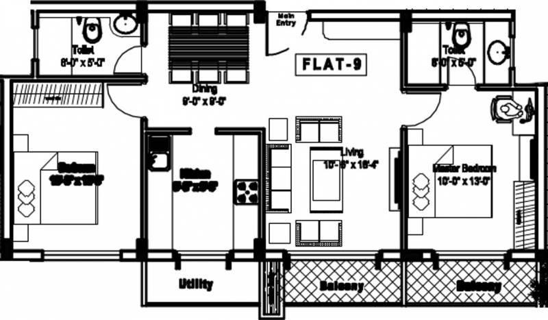 ACE Promoters And Developers Apple Mathura (2BHK+2T (1,080 sq ft) 1080 sq ft)