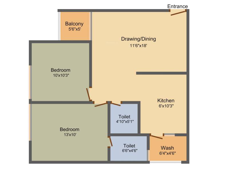 Soham Dev Prayag (2BHK+2T (1,215 sq ft) 1215 sq ft)