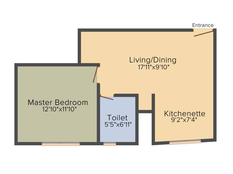Kolte Patil Mirabilis (1BHK+1T (639 sq ft) 639 sq ft)