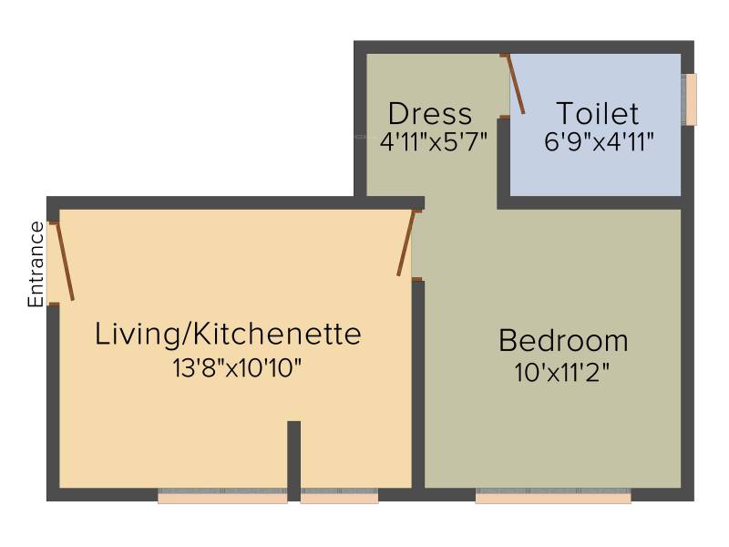 Kolte Patil Mirabilis (1BHK+1T (459 sq ft) 459 sq ft)
