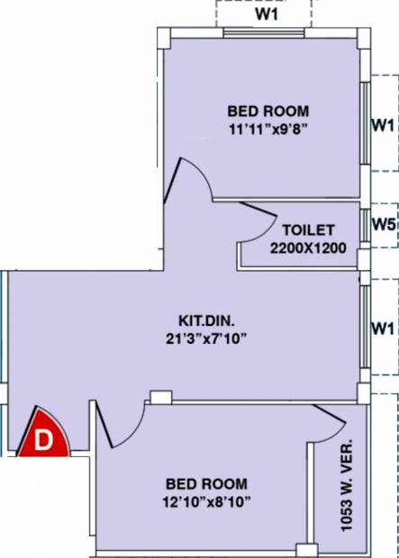 Swapnoneer Digi Kabya (2BHK+1T (768 sq ft) 768 sq ft)
