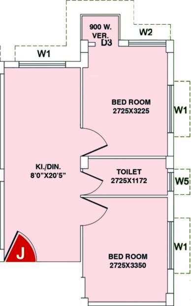 Swapnoneer Digi Kabya (2BHK+1T (672 sq ft) 672 sq ft)